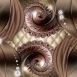 Принт для фотообоев «3д коричневые узоры и бриллианты» — изображение 2
